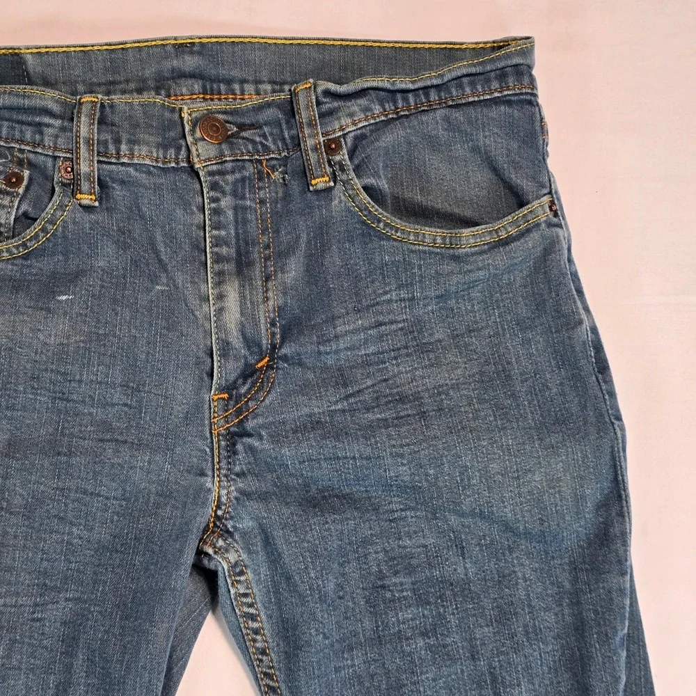 Levis 511 Slim Fit Jeans‎ Mens 34x32 Medium Wash Blue Denim 04511-0408